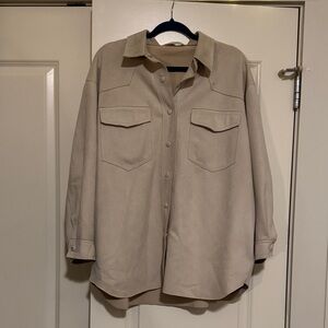 Zara Women's Beige Utility Jacket
